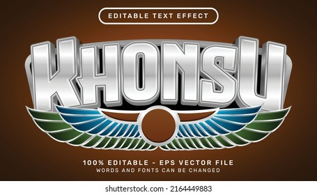 khonsu 3d text effect and editable text effect