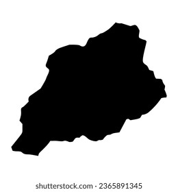Mapa de la provincia de Khost, división administrativa de Afganistán.
