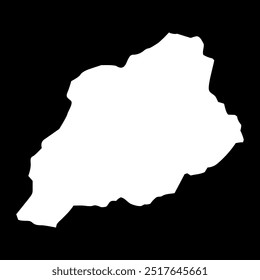 Mapa de la provincia de Khost, división administrativa de Afganistán.