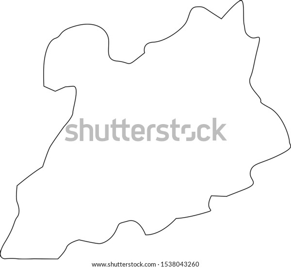 Khost Region Map Afghanistan Stock Vector Royalty Free 1538043260