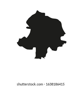 khovsgol region map in country of mongolia