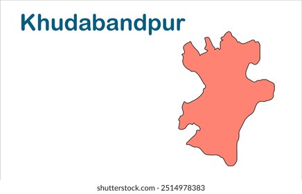 Mapa da subdivisão de Khudabandpur, Distrito de Begusarai, Estado de Bihar, República da Índia, Governo de Bihar, território indiano, Índia oriental, política, aldeia, turismo