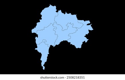 Mapa de Jharkhand do distrito de Khunti, distrito de Khunti, estado de Jharkhand, República da Índia, Governo de Jharkhand, território indiano, Índia Oriental, política, aldeia, turismo