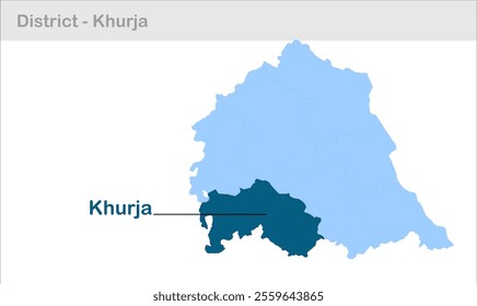 Khurja sub-district map, Bulandshahr District, Uttar Pradesh State, Republic of India, Government of  Uttar Pradesh, Indian territory, Eastern India, politics, village, tourism