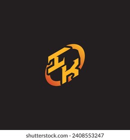 KI-Kombinationsbuchstaben eindeutige Initialen Logo-Unterstützung für Gaming-Team, YouTube, Twitch