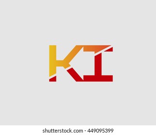 Ki company linked letter logo
