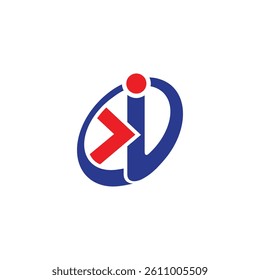 KI letter logo creative design. KI unique design. KI letter logo design, initial ki logo design vector template, ik logo, ik symbol, ik initial, ik icon vector.