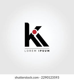 KI Letter Logo Design Vector EPS 