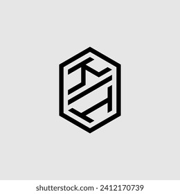 KI line geometric monogram with high quality professional design that will print well