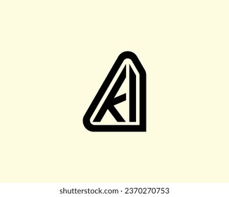 KI logo design vector template