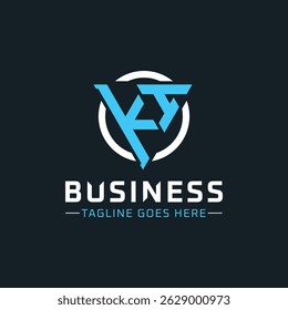 KI Monogram. Modern Initials KI Letter Logo Design with Blue and White Circle. KI Icon for Business Branding and Professional Identity
