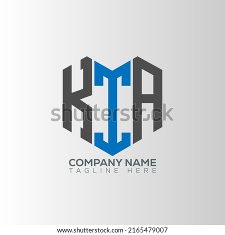 KIA letter logo creative design with vector graphic
