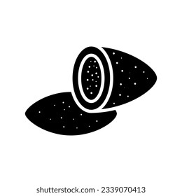 Icono de Kibbeh, ilustración de estilo de moda plana sobre fondo blanco.