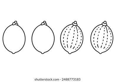 Kibbeh Line Art Design Illustration Middle Eastern Dish Drawing