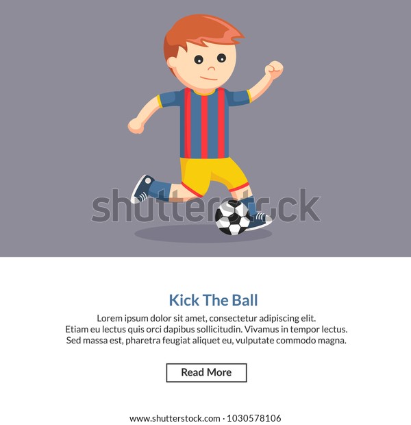 Kick Ball Job Information Stock Vector Royalty Free