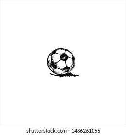kick ball logo design image