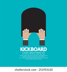 Kick Board Swimming Support Equipment Vector Illustration