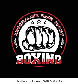 Kick Boxing und Boxing Logo Vektorgrafik