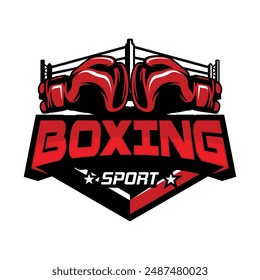 Kick Boxing and Boxing Logo Vector