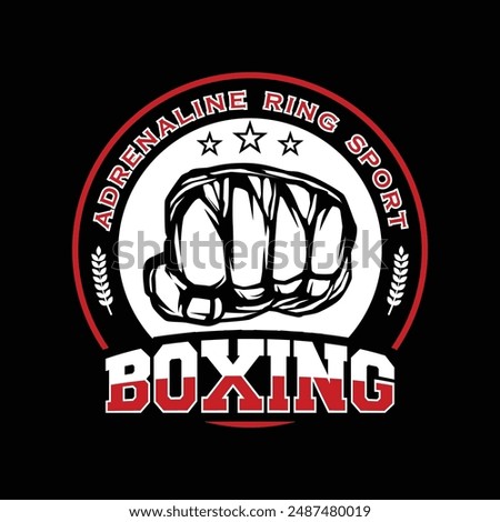 Kick Boxing and Boxing Logo Vector