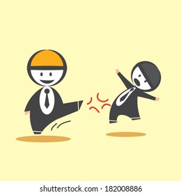 Kick Business Man