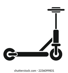 Kick electric scooter icon simple vector. Bike transport. Skate charger