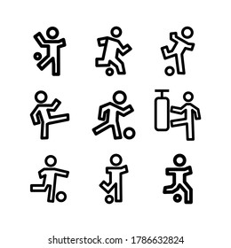 kick icon or logo isolated sign symbol vector illustration - Collection of high quality black style vector icons
