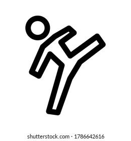 kick icon or logo isolated sign symbol vector illustration - high quality black style vector icons
