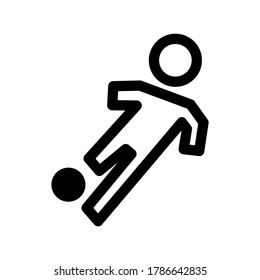 kick icon or logo isolated sign symbol vector illustration - high quality black style vector icons
