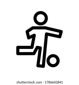 kick icon or logo isolated sign symbol vector illustration - high quality black style vector icons
