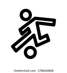 kick icon or logo isolated sign symbol vector illustration - high quality black style vector icons
