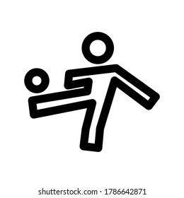 kick icon or logo isolated sign symbol vector illustration - high quality black style vector icons
