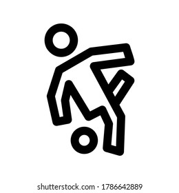 kick icon or logo isolated sign symbol vector illustration - high quality black style vector icons

