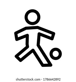 kick icon or logo isolated sign symbol vector illustration - high quality black style vector icons
