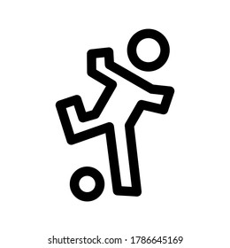 kick icon or logo isolated sign symbol vector illustration - high quality black style vector icons
