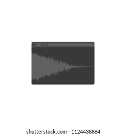 Kick Loop icon.Speaker vector.Sound sign isolated on white background. Simple illustration for web and mobile platforms.