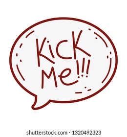 kick me message fools day