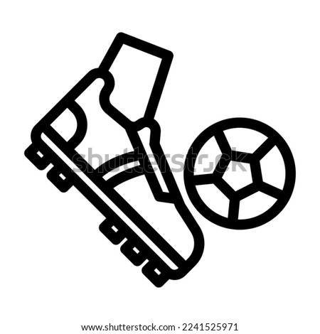 kick off icon illustration vector graphic