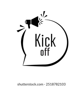 kick off text information sign