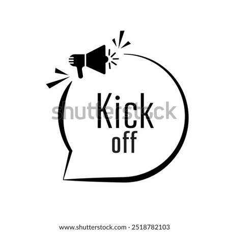 kick off text information sign