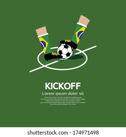 Kick Off Vector Illustration