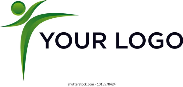 kick people action logo design vector art