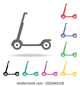 Kick scooter. Element of sport multi colored icon for mobile concept and web apps. Icon for website design and development, app development. Premium icon on white background