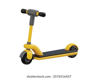 Kick Scooter icon 3d rendering vector illustration