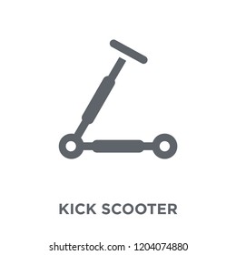 Kick scooter icon. Kick scooter design concept from Transportation collection. Simple element vector illustration on white background.
