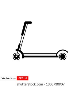 Kick scooter icon. Linear style sign for mobile concept and web design. Scooter, Transportation outline vector icon. Symbol, logo illustration. Vector graphics.