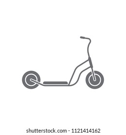 Kick scooter icon. Simple element illustration. Kick scooter symbol design from Transport collection set. Can be used for web and mobile on white background
