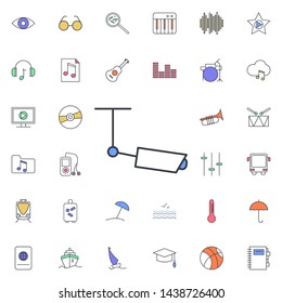 Kick scooter icon. Universal set of web for website design and development, app development