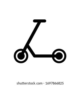 Kick scooter icon - vector