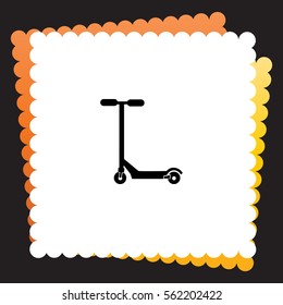 Kick scooter  icon. Vector design.